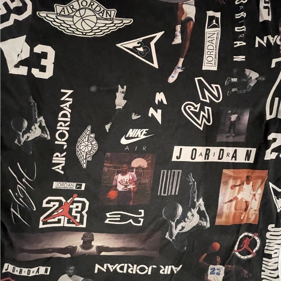 Jordan All Over Jump Man T-Shirt L Air Jordan - Picture 3 of 5